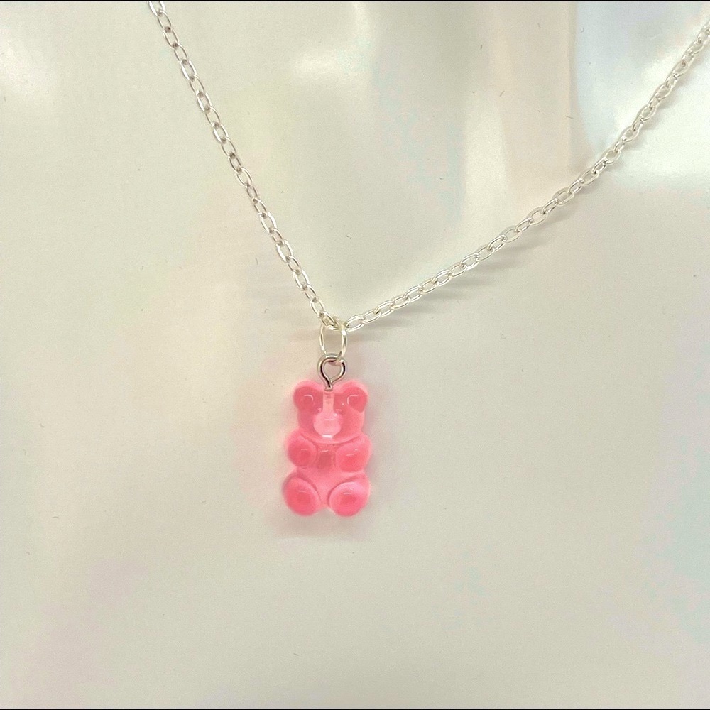 Pink Bear Necklace 💗🧸